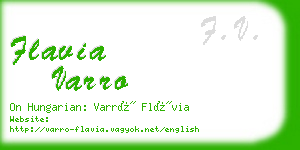 flavia varro business card